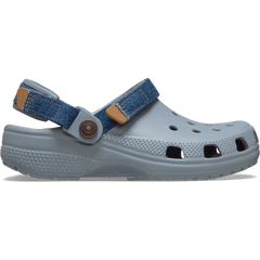 Crocs Kids' Classic Denim Adjustable Backstrap Clog