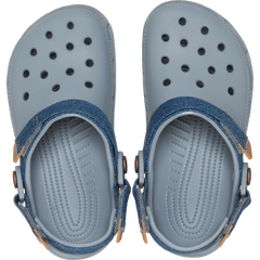 Crocs Kids' Classic Denim Adjustable Backstrap Clog