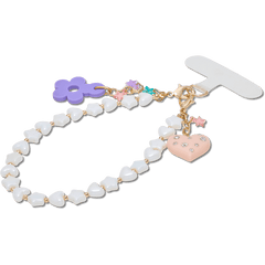 Crocs Beaded Heart Flower Phone Wristlet
