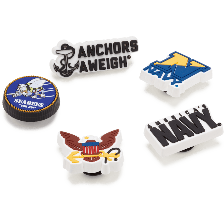 Crocs Armed Forces US Navy 5Pck Jibbitz Shoe Charm