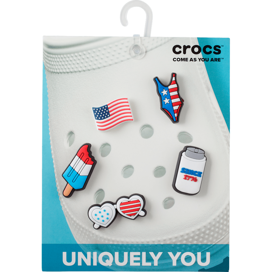 Crocs USA 5 Pack Jibbitz Shoe Charm
