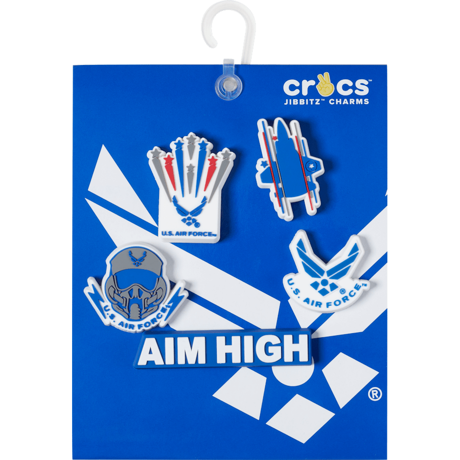 Crocs Armed Forces US Air Force 5Pck Jibbitz Shoe Charm
