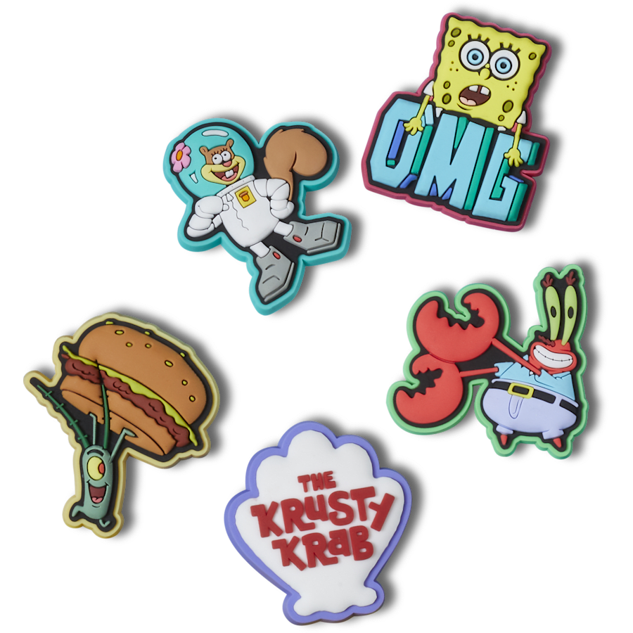 Crocs SpongeBob 5 Pack Jibbitz™ charms