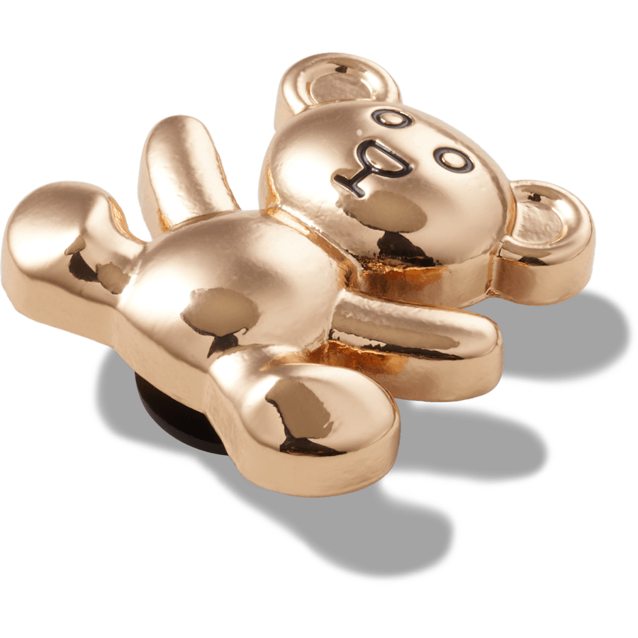 Crocs Gold Teddy Bear Jibbitz Shoe Charm