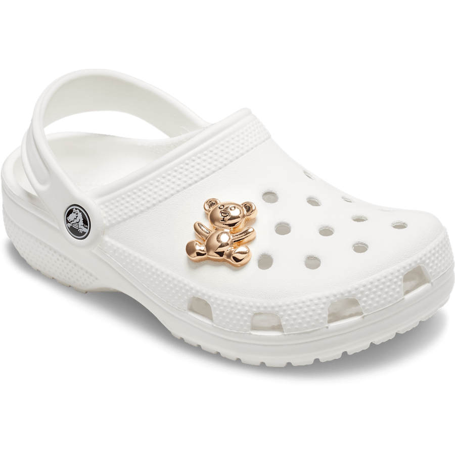 Crocs Gold Teddy Bear Jibbitz Shoe Charm