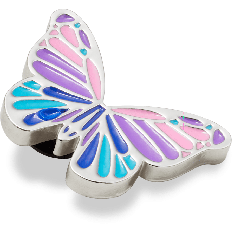 Crocs Multi Purple Butterfly Jibbitz Shoe Charm