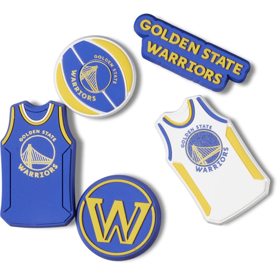 Crocs NBA Golden State Warriors 5 Pack Jibbitz™ charms