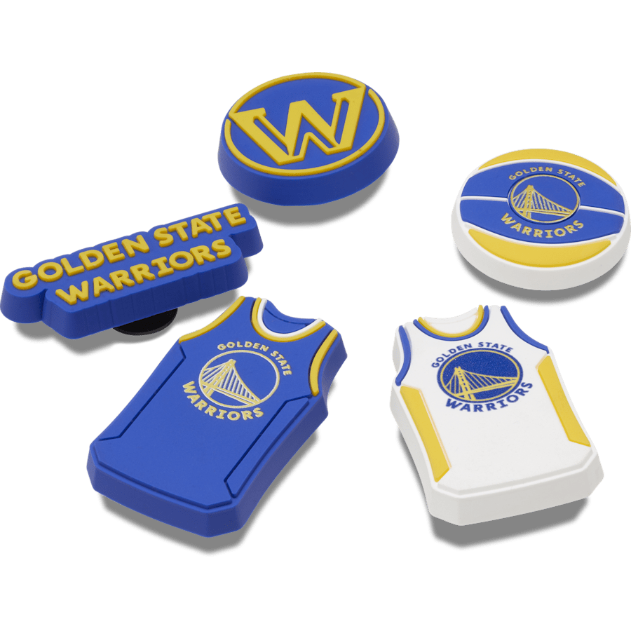 Crocs NBA Golden State Warriors 5 Pack Jibbitz™ charms