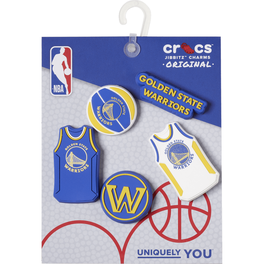 Crocs NBA Golden State Warriors 5 Pack Jibbitz™ charms