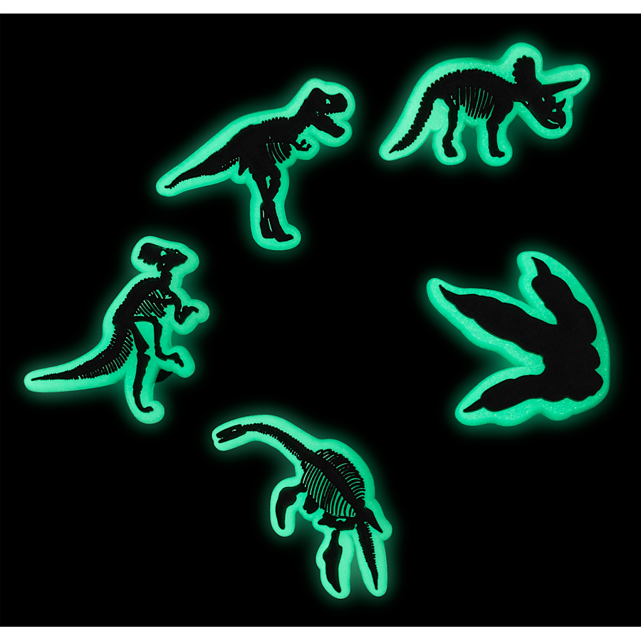 Crocs Glow In The Dark Dino 5 Pack Jibbitz Shoe Charm