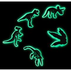 Crocs Glow In The Dark Dino 5 Pack Jibbitz Shoe Charm