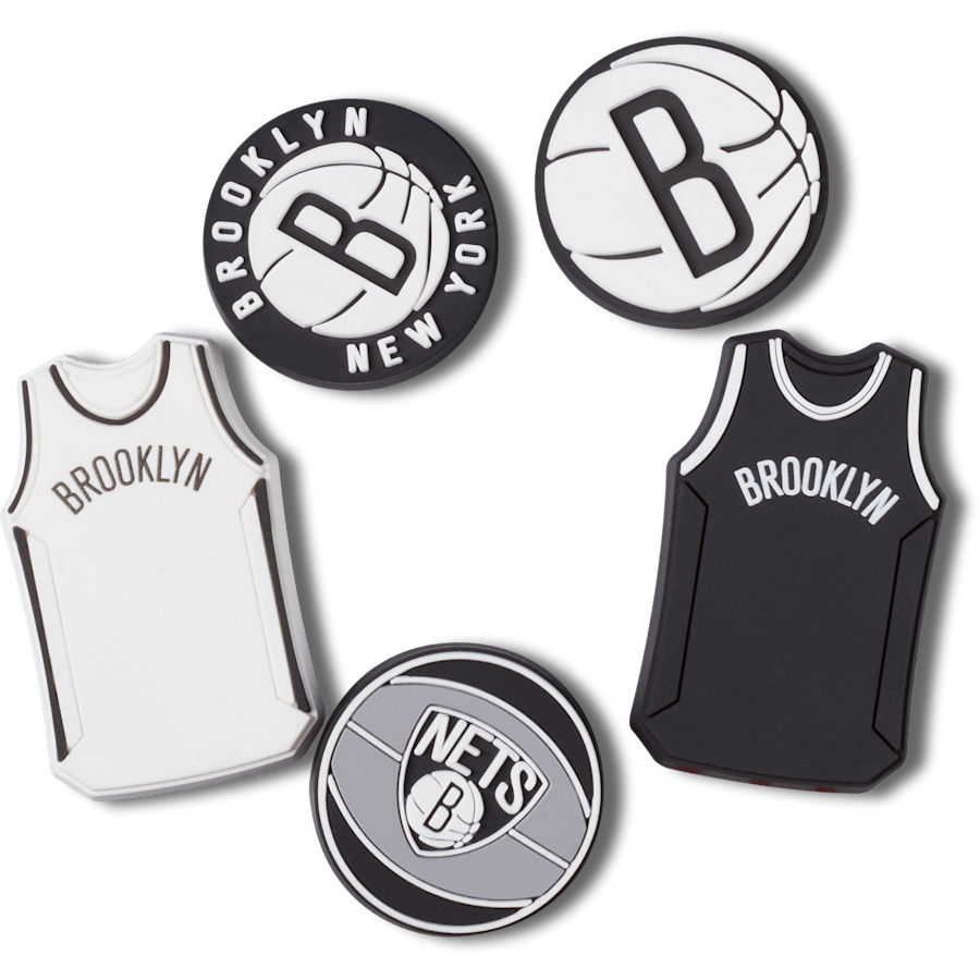 Crocs NBA Brooklyn Nets 5 Pack Jibbitz™ charms