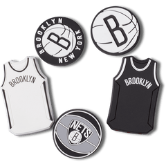 Crocs NBA Brooklyn Nets 5 Pack Jibbitz™ charms