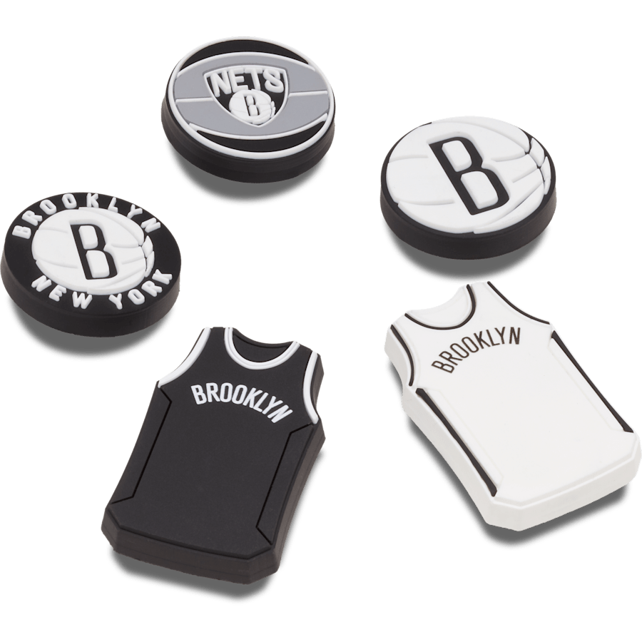 Crocs NBA Brooklyn Nets 5 Pack Jibbitz™ charms
