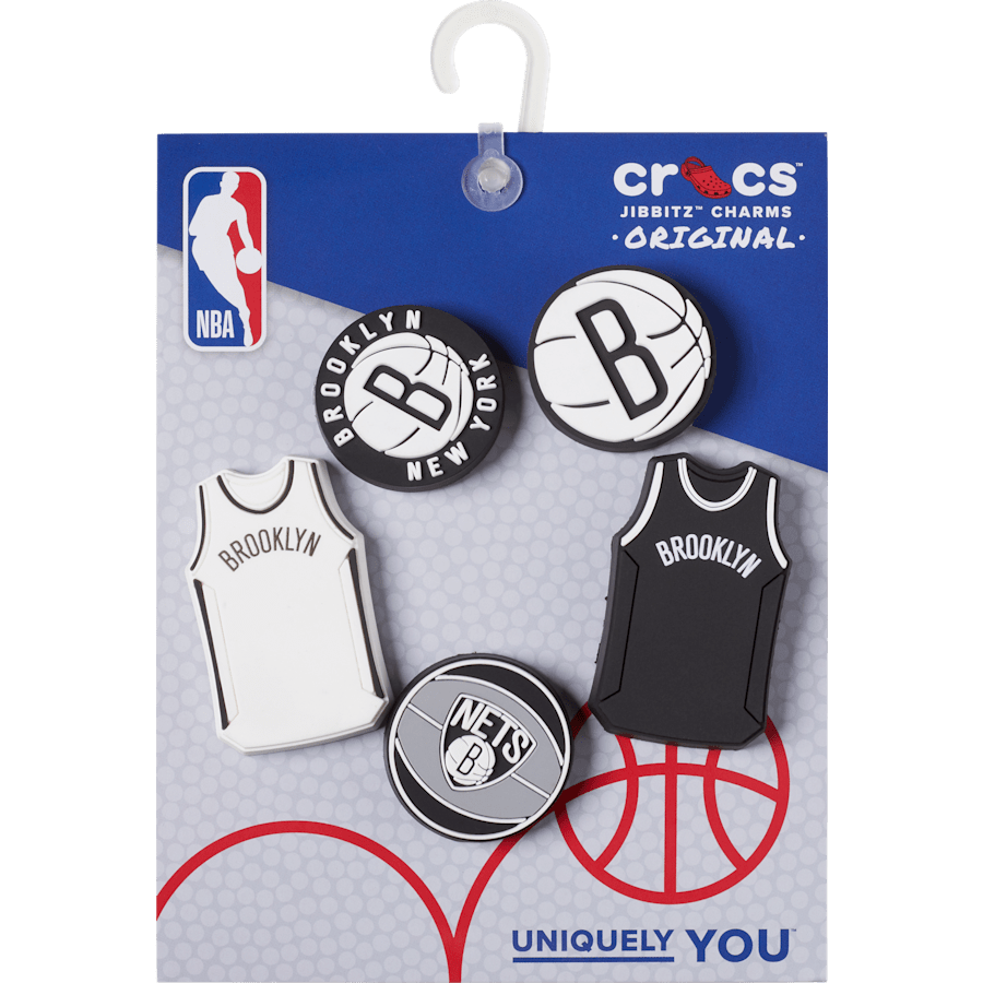 Crocs NBA Brooklyn Nets 5 Pack Jibbitz™ charms