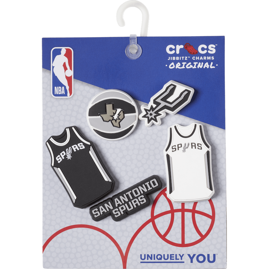 Crocs NBA San Antonio Spurs 5 Pack Jibbitz™ charms