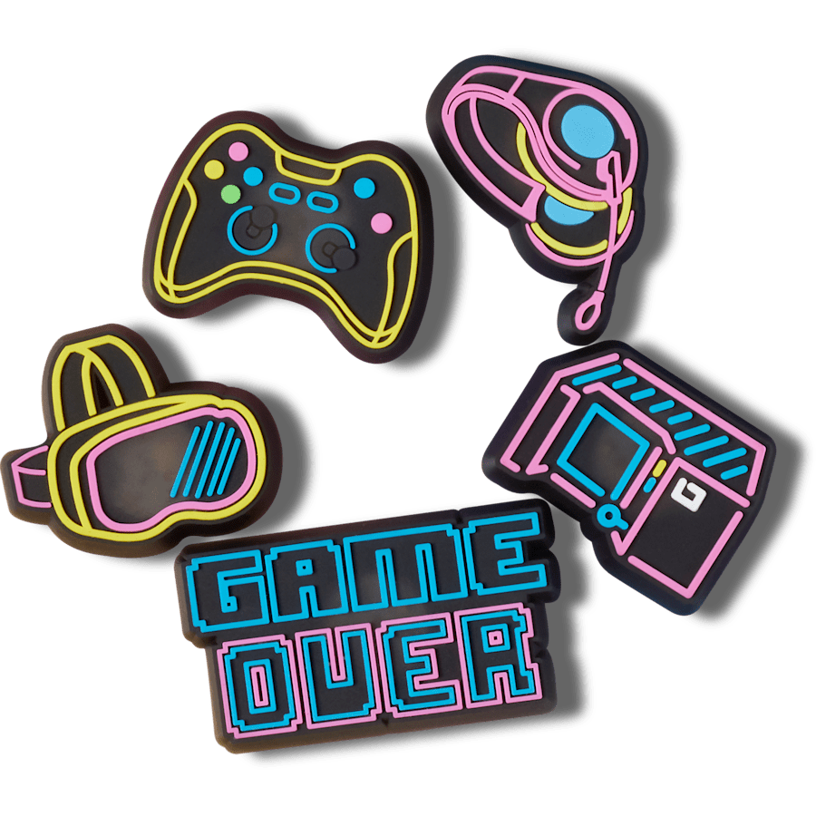 Crocs Lights Up Neon Gamer 5 Pack Jibbitz™ charms