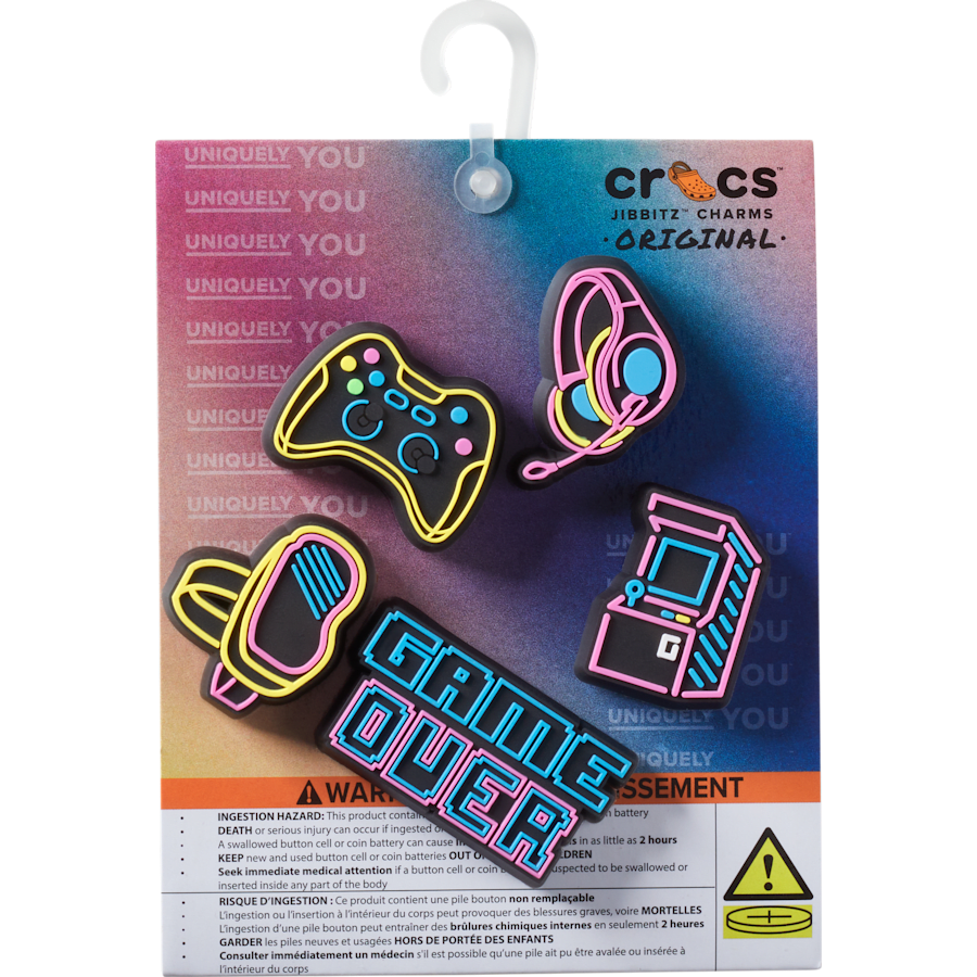Crocs Lights Up Neon Gamer 5 Pack Jibbitz™ charms