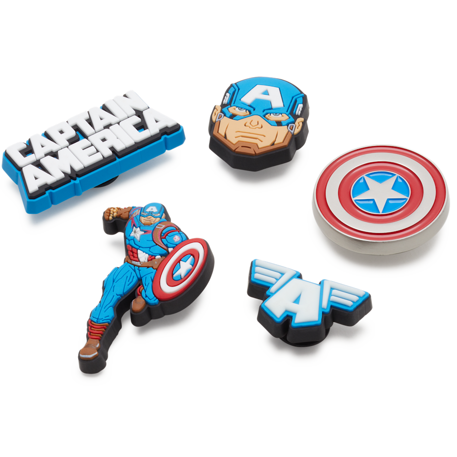 Crocs Captain America 5 Pack Jibbitz™ charms