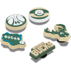 Crocs NBA Milwaukee Bucks 5 Pack Jibbitz™ charms