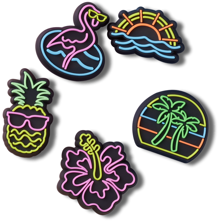Crocs Lights Up Neon 5 Pack Jibbitz™ charms