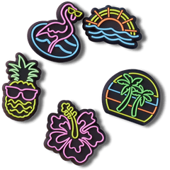 Crocs Lights Up Neon 5 Pack Jibbitz™ charms