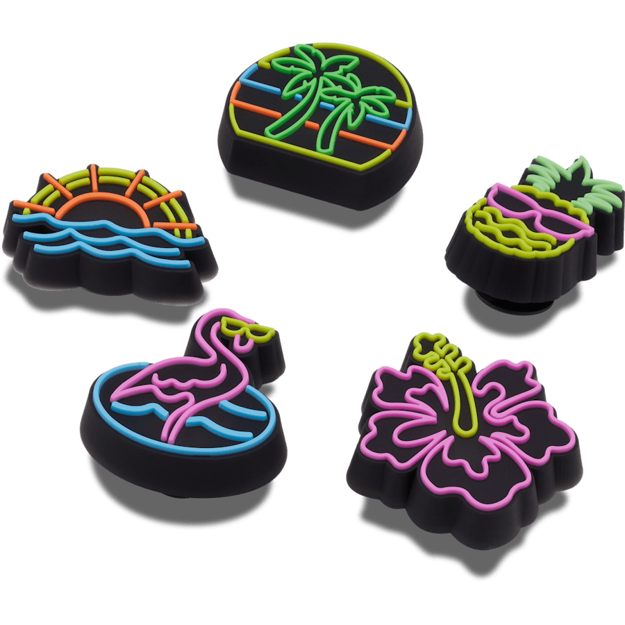 Crocs Lights Up Neon 5 Pack Jibbitz™ charms