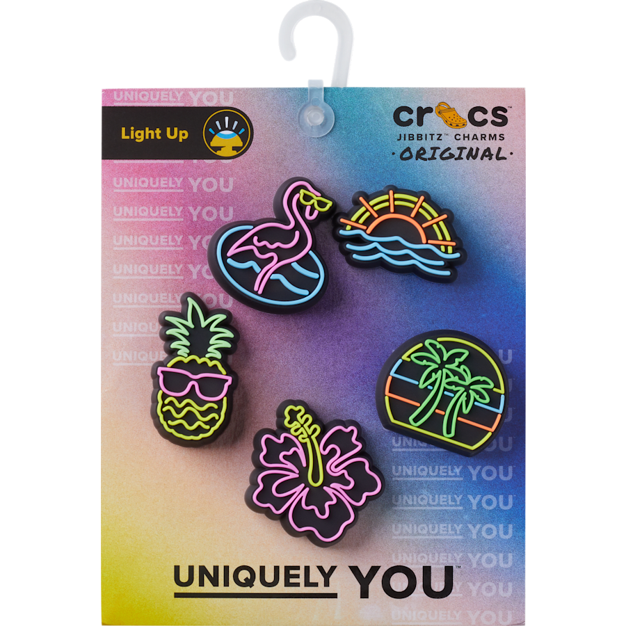 Crocs Lights Up Neon 5 Pack Jibbitz™ charms