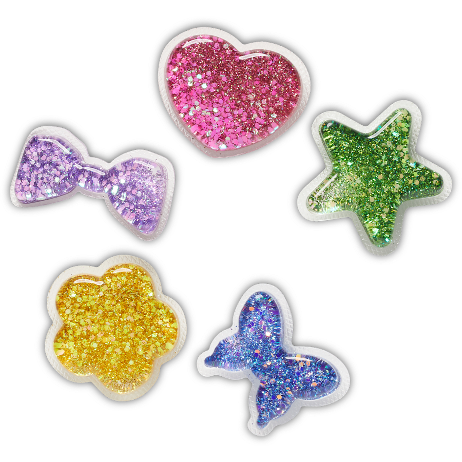 Crocs UV Changing Squish 5 Pack Jibbitz™ charms