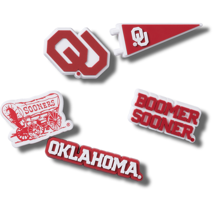 Crocs Univ of Oklahoma 5 Pack Jibbitz™ charms