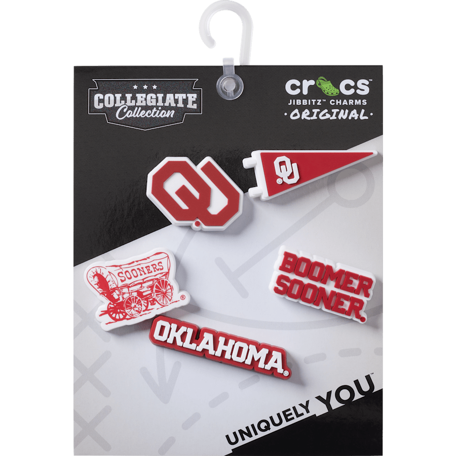 Crocs Univ of Oklahoma 5 Pack Jibbitz™ charms