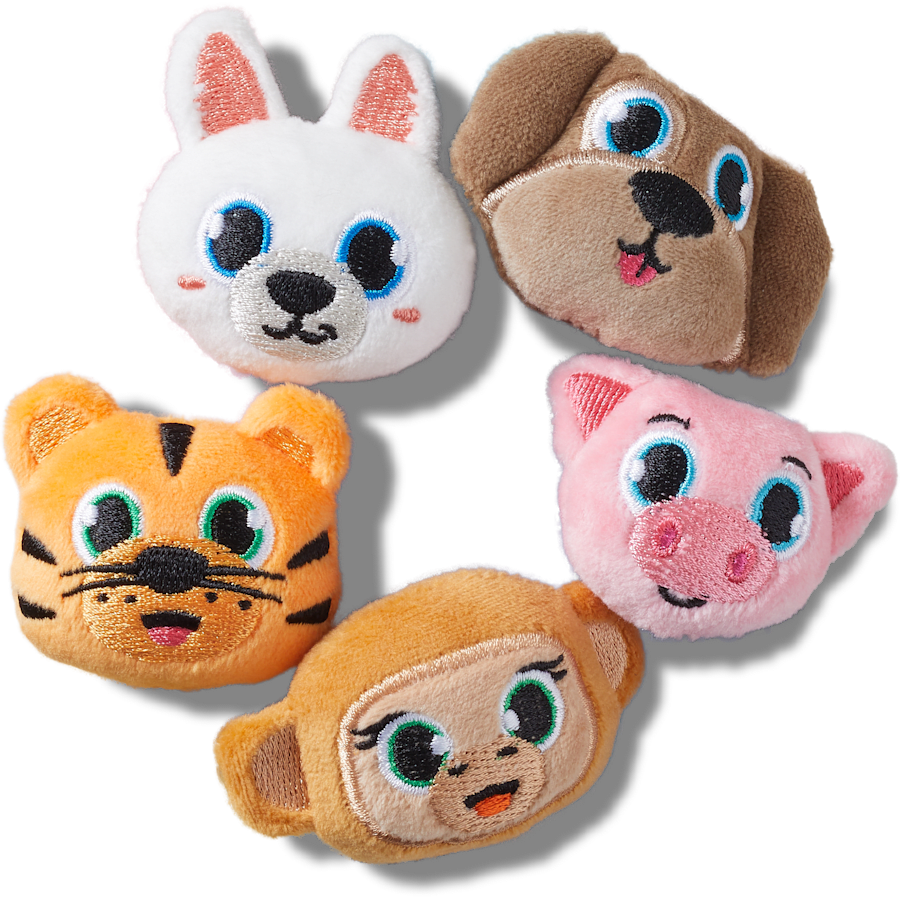 Crocs Fuzzy Animal 5 Pack Jibbitz™ charms