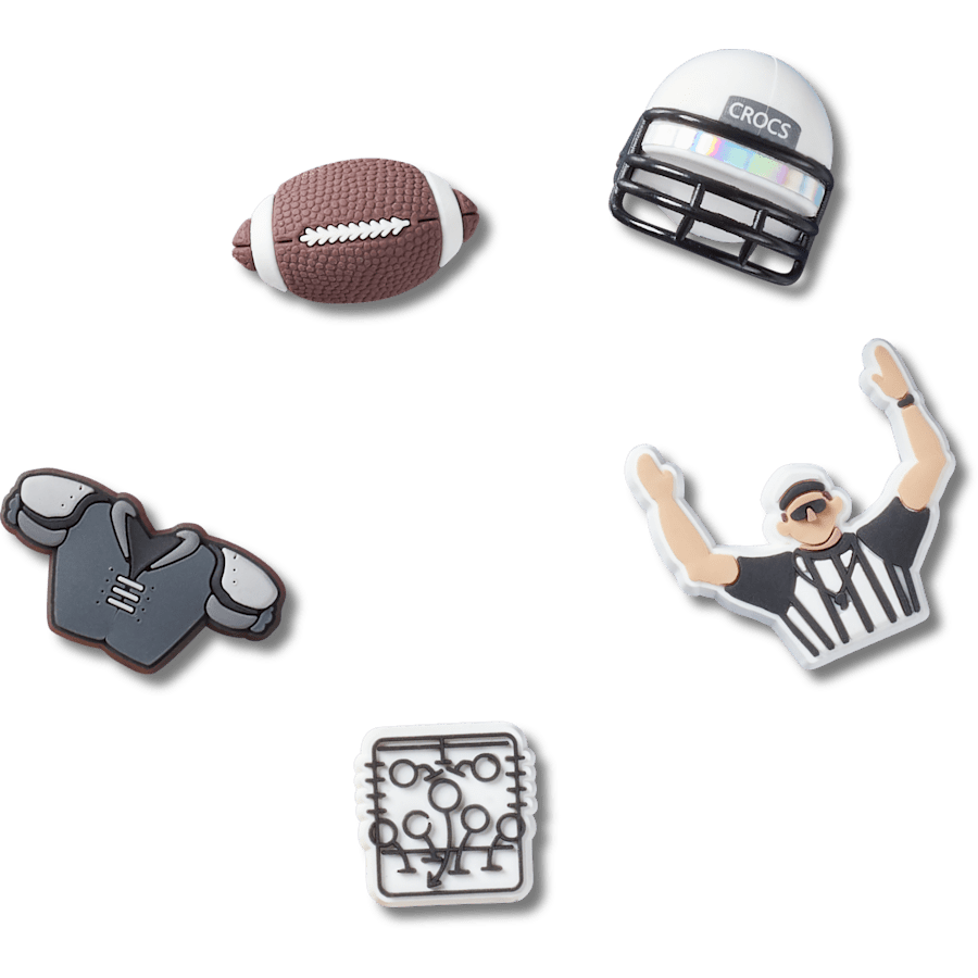 Crocs Football Team 5 Pack Jibbitz™ charms