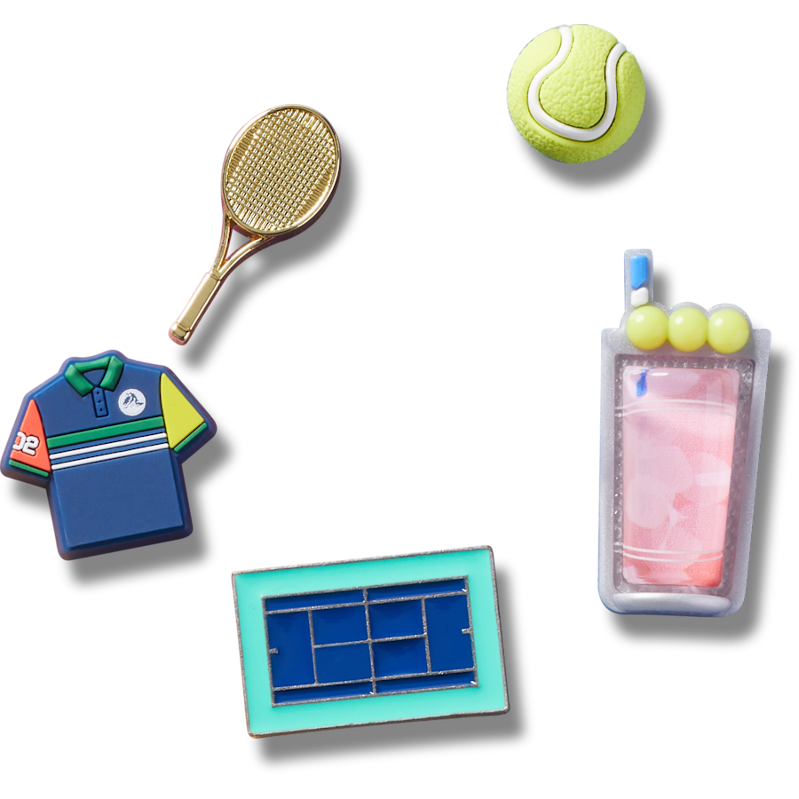 Crocs Day at The Tennis Court 5 Pack Jibbitz™ charms