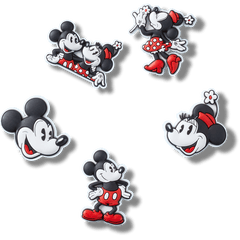 Crocs Mickey and Minnie PVC 5 Pack Jibbitz™ charms