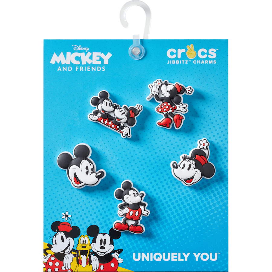 Crocs Mickey and Minnie PVC 5 Pack Jibbitz™ charms
