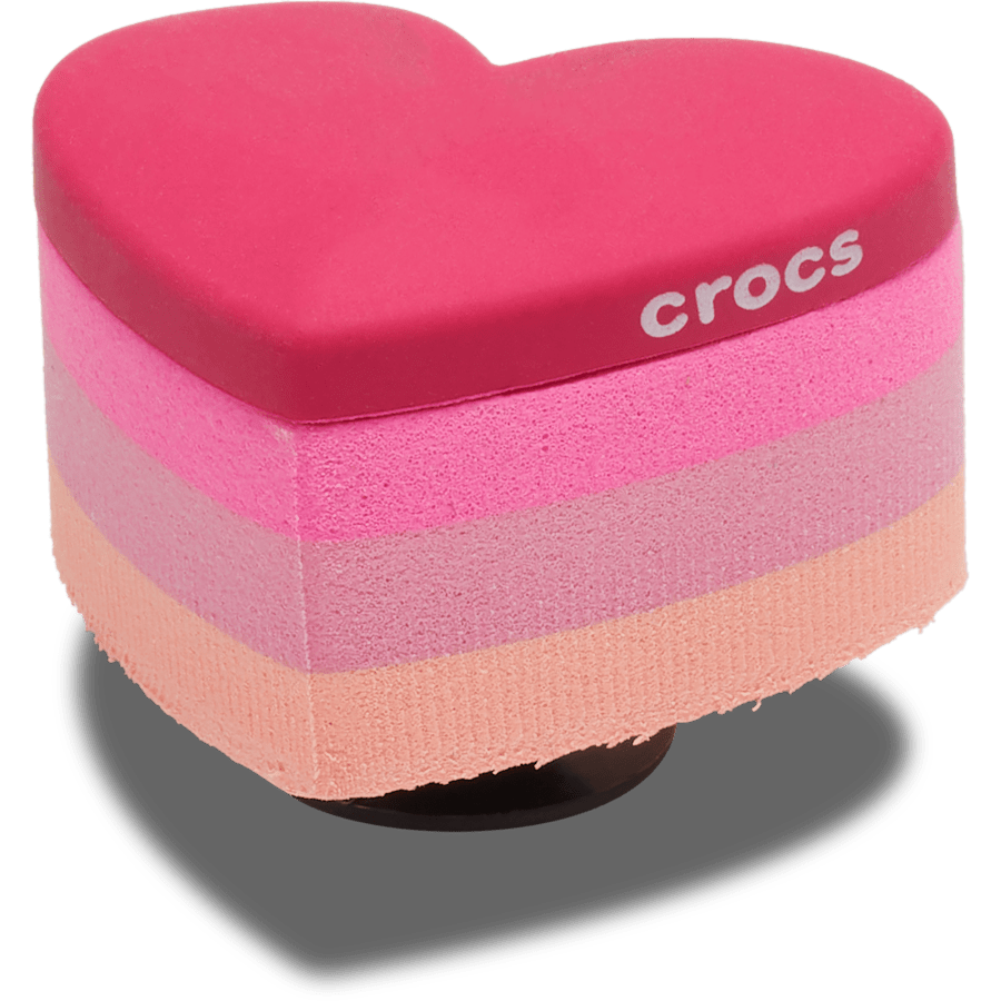Crocs Stacked Pink Heart Jibbitz™ charms