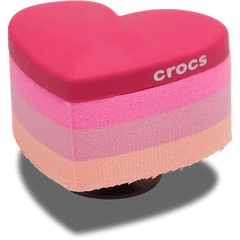Crocs Stacked Pink Heart Jibbitz™ charms