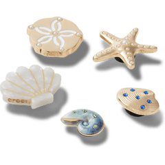 Crocs Gold Seashell 5 Pack Jibbitz™ charms