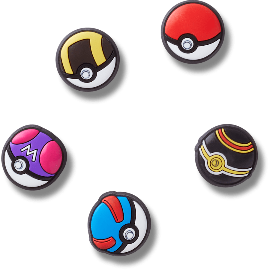 Crocs Poke Ball 5 Pack Jibbitz™ charms