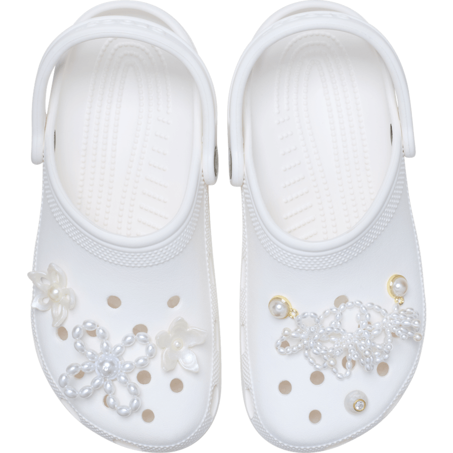 Crocs White Pearl Beaded 5 Pack Jibbitz™ charms