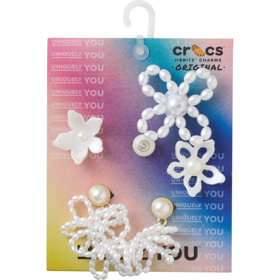 Crocs White Pearl Beaded 5 Pack Jibbitz™ charms