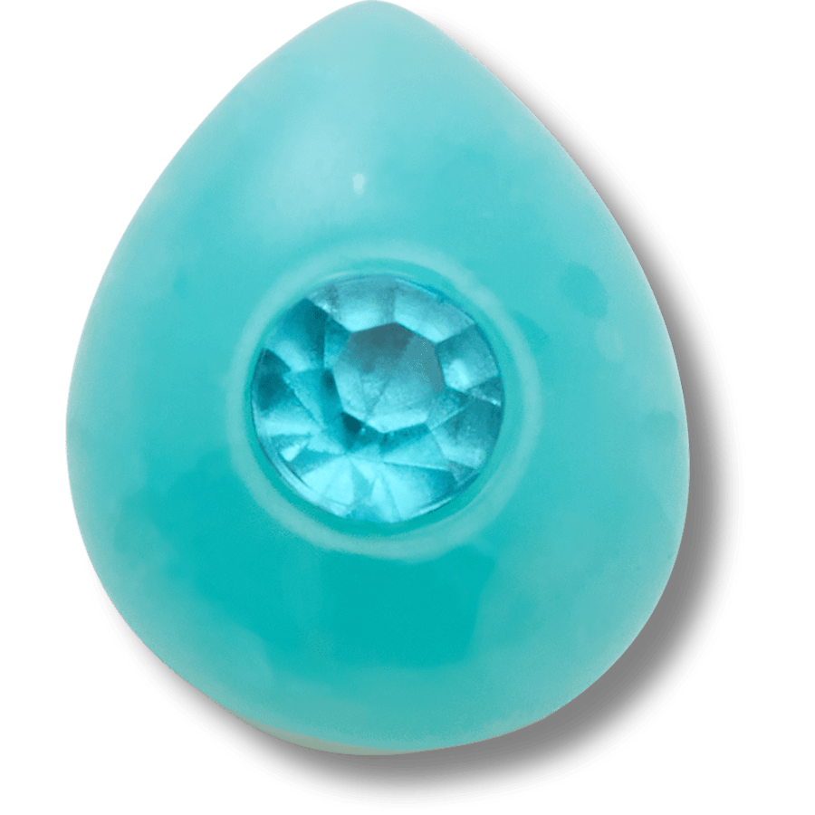 Crocs Aquamarine March Birthstone Collection Jibbitz™ charms