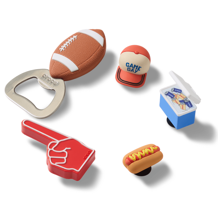 Crocs Tailgate 5 Pack Jibbitz™ charms