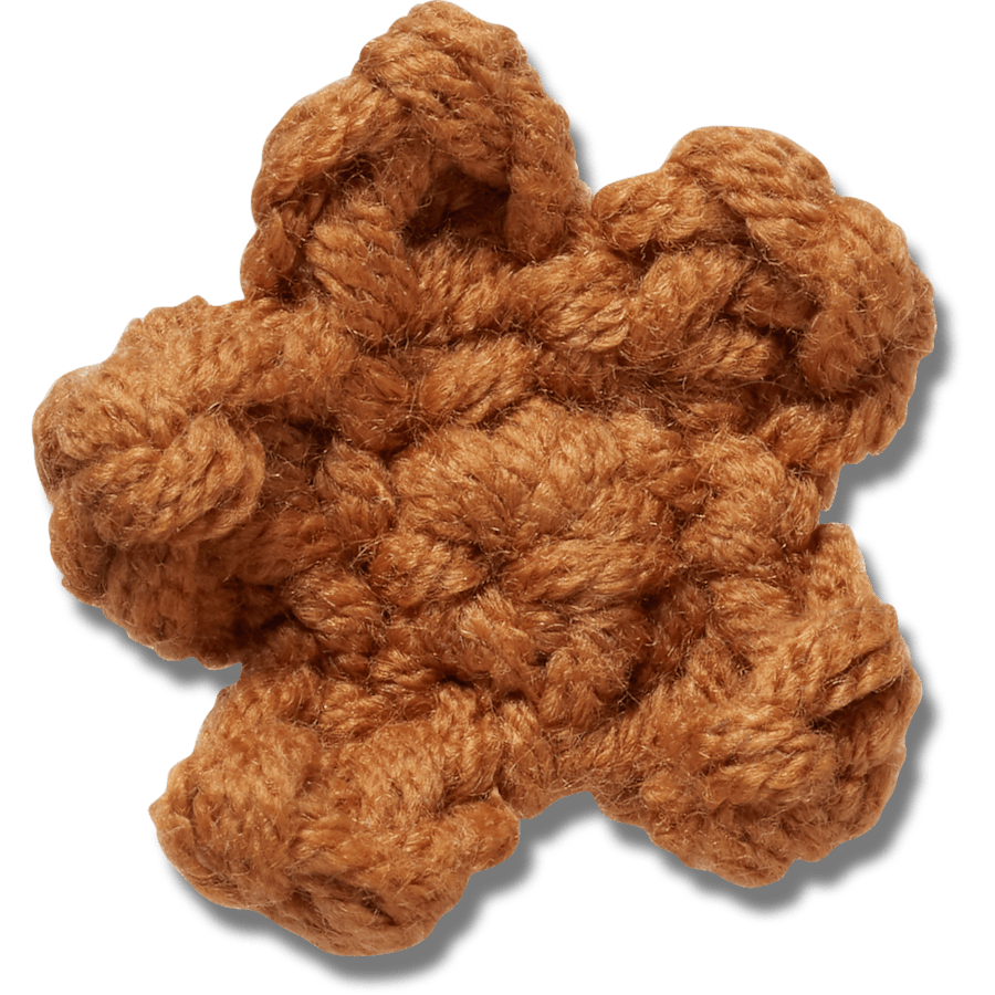Crocs Crafted Crochet Brown Star Jibbitz™ charms