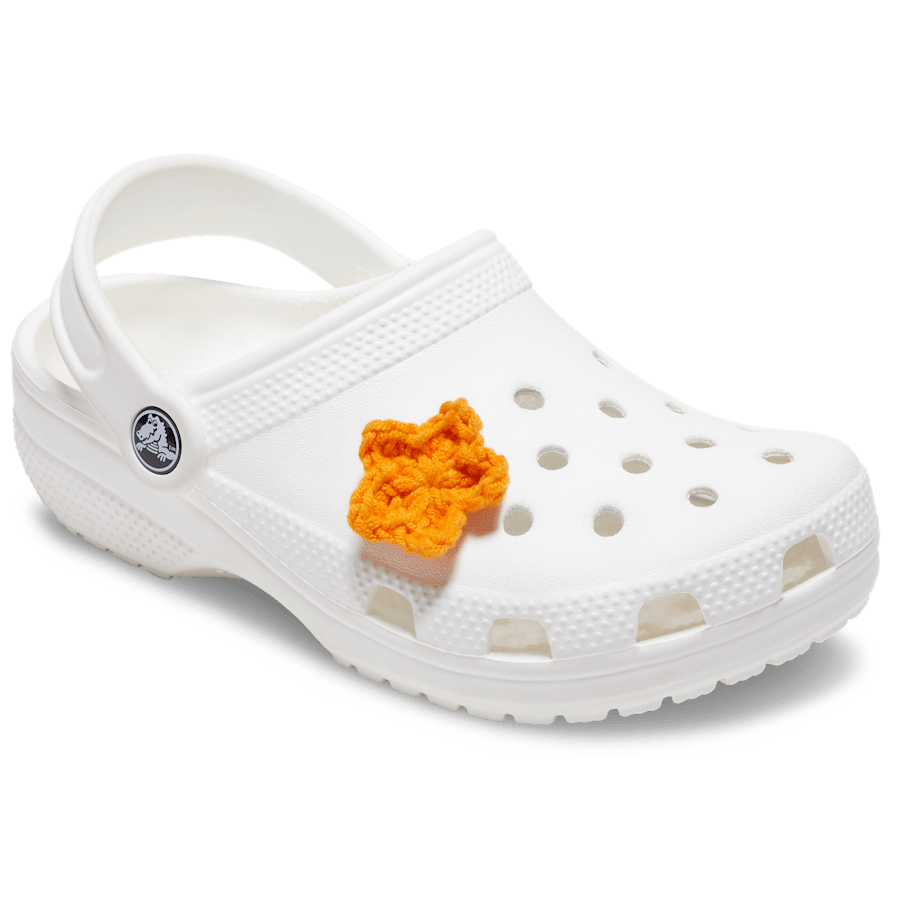 Crocs Crafted Crochet Orange Star Jibbitz™ charms