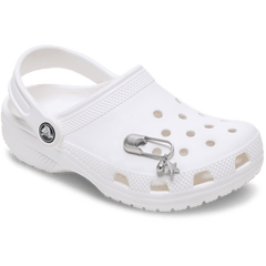 Crocs Silver Meta Safety Pin Jibbitz™ charms