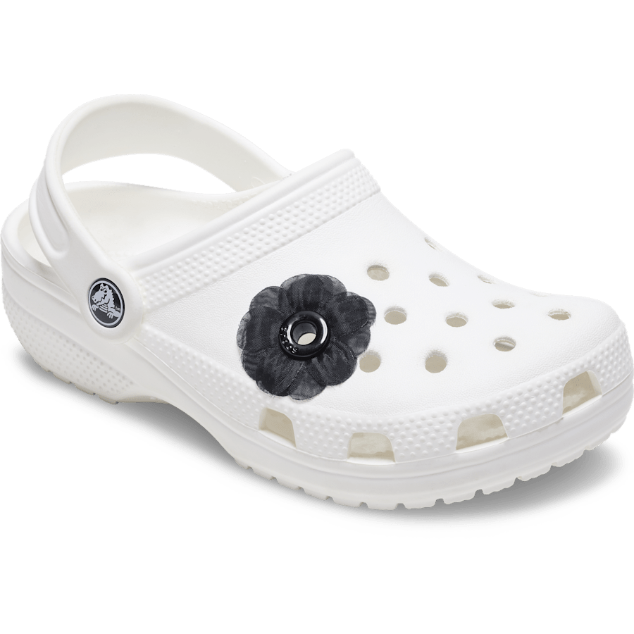 Crocs Black Chiffon Grommet Jibbitz™ charms