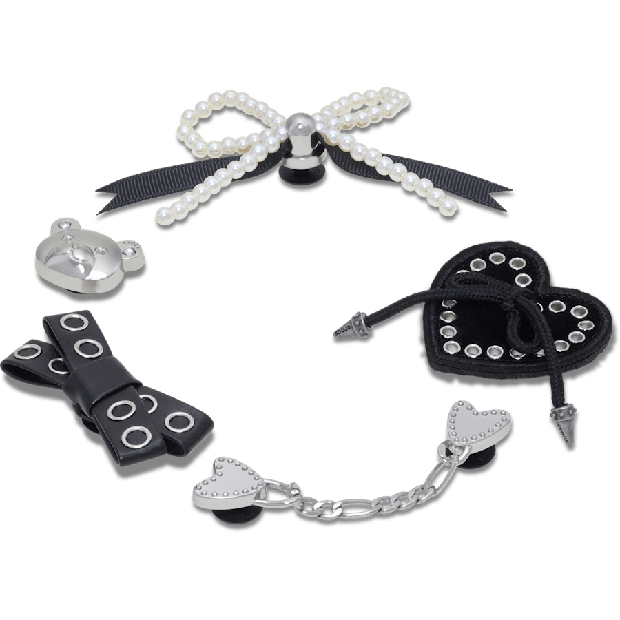 Crocs Indie Luxe Silver 5 Pack Jibbitz™ charms
