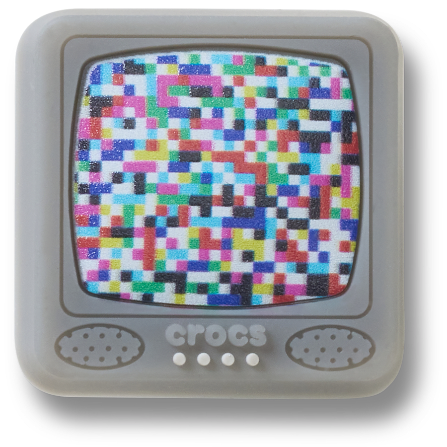 Crocs Lights Up Pixelated TV Jibbitz™ charms